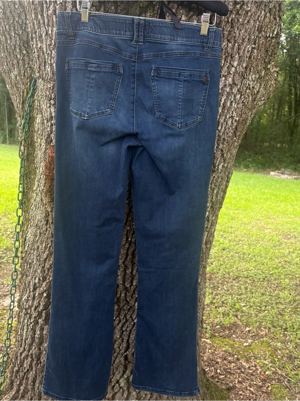 DEMOCRACY ABSOLUTION DARK WASH BOOT CUT 12 DENIM BLUE JEANS - Picture 7 of 7